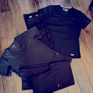 Grey’s Anatomy (1 set) and Jockey Brand (1 set)  scrub set bundle.